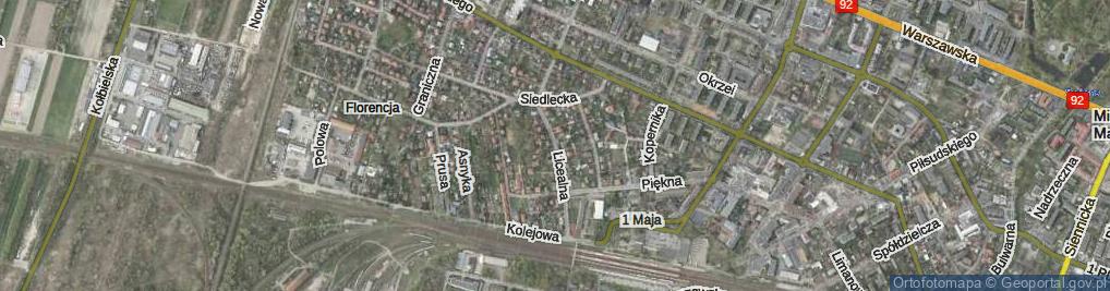 Zdjęcie satelitarne Licealna ul.